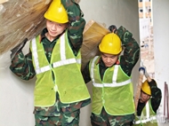 Forces race against time to complete boarding school